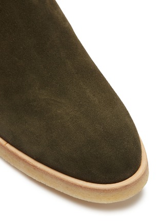 细节 - 点击放大 - COMMON PROJECTS - 绒面真皮切尔西靴