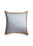 FRETTE Rectangular拼色围边棉缎抱枕套-灰色及棕色 FRETTE Rectangular拼色围边棉缎抱枕套-灰色及棕色