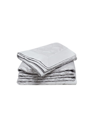 首图 –点击放大 - FRETTE - Luxury Tile波浪曲线混棉及丝床罩－灰色