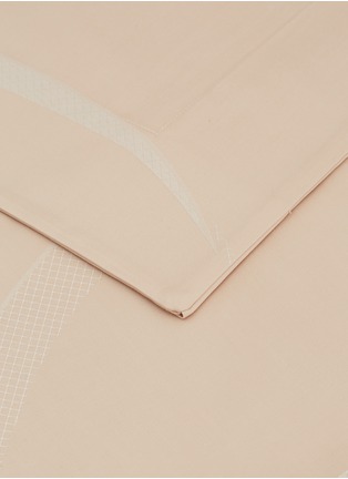细节 –点击放大 - FRETTE - Ribbon特大双人床丝带图案纯棉四件套－粉色