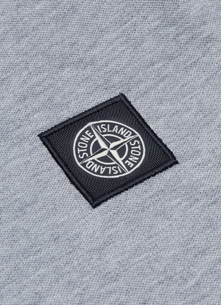  - STONE ISLAND - 条纹点缀品牌标志徽章polo衫