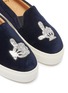 细节 - 点击放大 - BING XU - x Disney Tribeca闪粉手套图案天鹅绒厚底便鞋