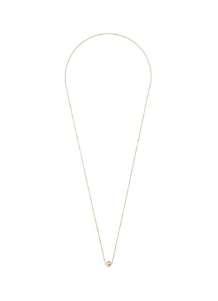 首图 - 点击放大 - SHIHARA - 'Half Pearl 90°' 18k yellow gold pendant necklace