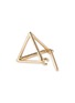 细节 - 点击放大 - SHIHARA - 'Triangle' diamond 18k yellow gold pyramid single earring – 10mm