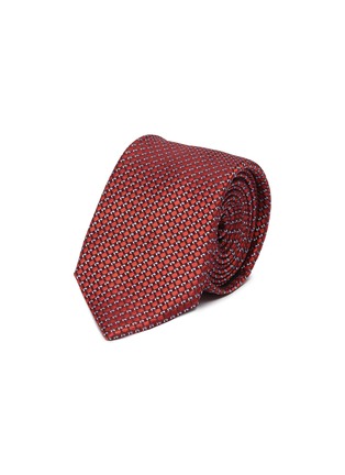 首图 - 点击放大 - LANVIN - 菱格纹提花拼色真丝领带