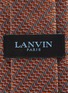 细节 - 点击放大 - LANVIN - 折纹提花真丝领带