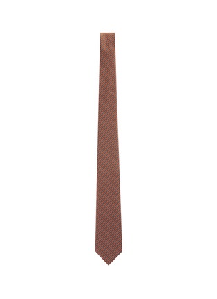 模特儿示范图 - 点击放大 - LANVIN - 折纹提花真丝领带