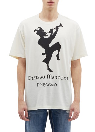 首图 - 点击放大 - GUCCI - Chateau Marmont潘神剪影印花T恤