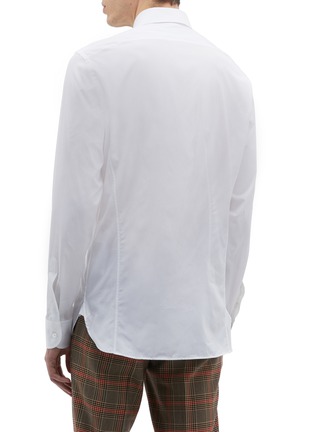 背面 - 点击放大 - GUCCI - 品牌名称玫瑰图案纯棉衬衫
