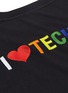  - BALENCIAGA - I Love Techno标语刺绣T恤