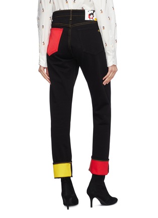 背面 - 点击放大 - RAG & BONE - x Disney Mickey Mouse中性款拼色细节修身牛仔裤