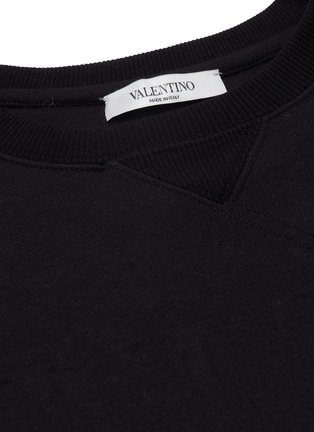  - VALENTINO GARAVANI - VLTN品牌名称压纹混棉卫衣
