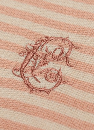  - CHLOÉ - C刺绣条纹羊绒针织衫