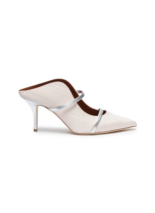 首图 - 点击放大 - MALONE SOULIERS - 'Maureen' strappy moire mules