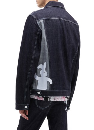 背面 - 点击放大 - MARNI - 拼接设计兔子印花原色牛仔夹克