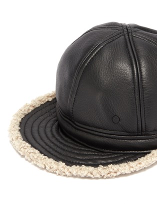 细节- 点击放大 - maison michel - bill皮毛一体棒球帽