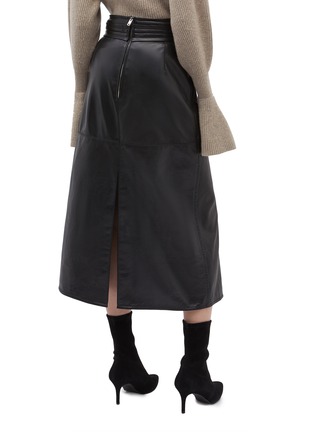 背面 - 点击放大 - 3.1 PHILLIP LIM - 搭叠拼接设计小羊皮半裙