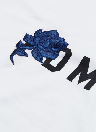  - FDMTL - 玫瑰刺绣品牌名称T恤