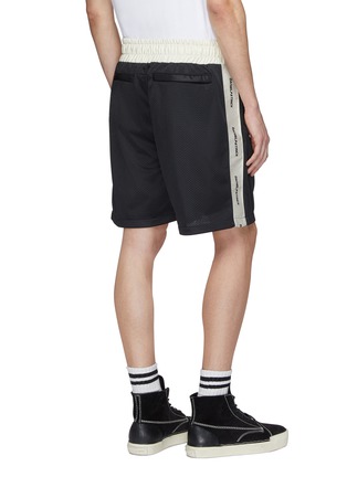 背面- 点击放大 - daniel patrick - 品牌名称侧条纹拼色抽绳短裤