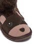 细节 - 点击放大 - EMU AUSTRALIA - Brown Bear儿童款小熊造型绒面真皮短靴
