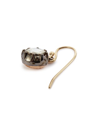 细节 –点击放大 - AISHWARYA - 'Eye Candy' diamond silver gold alloy earrings