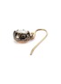 细节 –点击放大 - AISHWARYA - 'Eye Candy' diamond silver gold alloy earrings