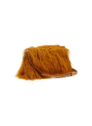 细节 - 点击放大 - DRIES VAN NOTEN - 人造皮草手拿包