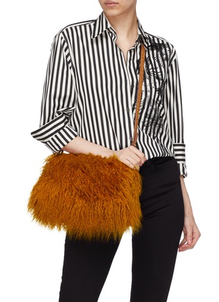 正面 -点击放大 - DRIES VAN NOTEN - 人造皮草手拿包