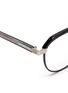 细节 - 点击放大 - SAINT LAURENT - 金属拼接板材平光眼镜