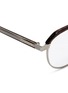 细节 - 点击放大 - SAINT LAURENT - 金属拼接玳瑁板材平光眼镜