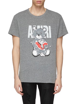 爱心泰迪熊品牌名称t恤