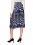 背面 - 点击放大 - VALENTINO GARAVANI - 品牌名称折纹真丝半裙