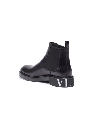  - VALENTINO GARAVANI - Valentino Garavani VLTN鞋跟真皮切尔西靴
