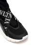 细节 - 点击放大 - VALENTINO GARAVANI - VLTN Heroes交叉搭带针织运动鞋