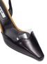 细节 - 点击放大 - YUUL YIE - 'Lissom' PVC panel wavy leather slingback pumps