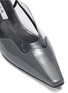 细节 - 点击放大 - YUUL YIE - 'Dewy' PVC panel wavy leather slingback pumps