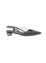 首图 - 点击放大 - YUUL YIE - 'Dewy' PVC panel wavy leather slingback pumps