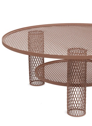 细节 –点击放大 - MOROSO - Net矮版激光切割镂空钢边几－裸粉色