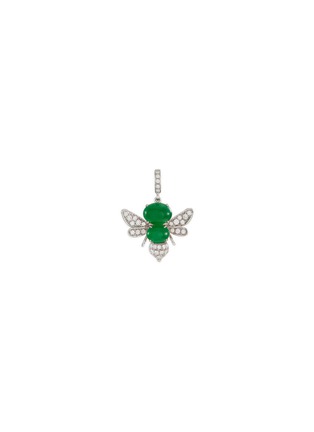 首图 - 点击放大 - SAMUEL KUNG - Diamond jadeite 18k white gold pendant