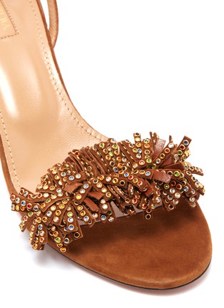 aquazzura wild crystal sandals