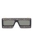 首图 - 点击放大 - GUCCI - 仿水晶品牌名称板材方框太阳眼镜
