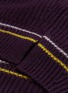  - COMME MOI - 镂空细节立领羊毛混羊绒针织衫
