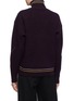 背面 - 点击放大 - COMME MOI - 镂空细节立领羊毛混羊绒针织衫