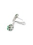 细节 - 点击放大 - SAMUEL KUNG - Diamond garnet jade 18k white gold drop earrings