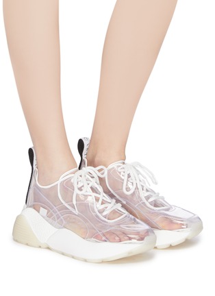 模特儿示范图 - 点击放大 - STELLA MCCARTNEY - Eclypse PVC厚底运动鞋
