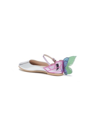 细节 - 点击放大 - SOPHIA WEBSTER - Chiara儿童款立体蝴蝶翅膀真皮玛丽珍鞋