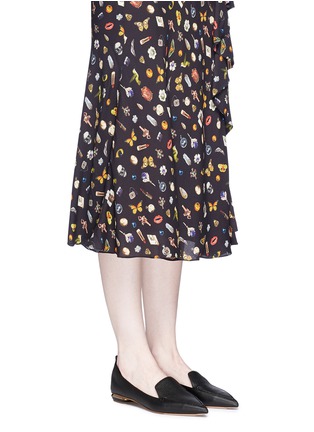 模特儿示范图 - 点击放大 - NICHOLAS KIRKWOOD - BEYA金属鞋跟真皮乐福鞋