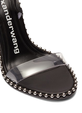 细节 - 点击放大 - ALEXANDERWANG - Nova圆形铆钉PVC搭带高跟凉鞋
