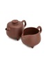 细节 –点击放大 - SHANG XIA - “鸿禧”紫砂茶壶及公道杯套装－棕色