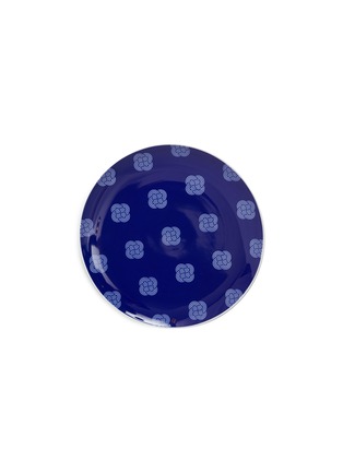 首图 –点击放大 - SHANG XIA - 幸运结图案陶瓷餐盘－青花蓝色